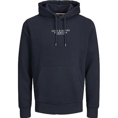 JACK & JONES Jprbluarchie sweat Hood Noos huvtröja för män, marinblå blazer, S JACK & JONES Jprbluarchie sweat Hood Noos huvtröja för män, marinblå blazer, S