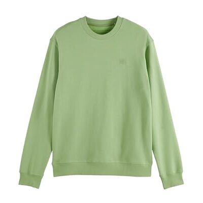 Scotch & Soda Seasonal Core-regular fit logo sweatshirt, pistaschkött, S Scotch & Soda Seasonal Core-regular fit logo sweatshirt, pistaschkött, S