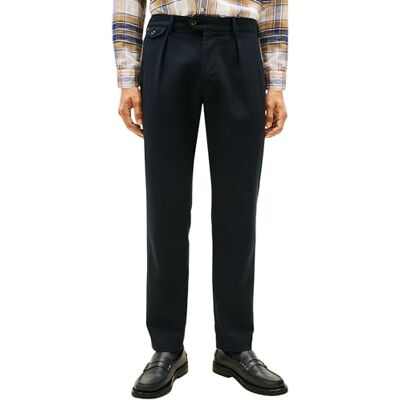 Tommy Hilfiger Herr Harlem 1PLT borstad twill MW0MW40340 andra vardagliga byxor, blå, 36W/28L, Blå (ökenhimmel), 36W x 28L Tommy Hilfiger Herr Harlem 1PLT borstad twill MW0MW40340 andra vardagliga byxor, blå, 36W/28L, Blå (ökenhimmel), 36W x 28L