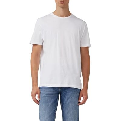 s.Oliver Basic T-shirt av bomull i 2-pack, Vit, S s.Oliver Basic T-shirt av bomull i 2-pack, Vit, S