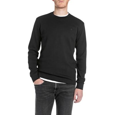 Replay herr tshirt, 098 svart, XS Replay herr tshirt, 098 svart, XS