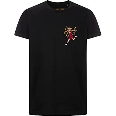 AS Roma GIL Svart Dybala T-Shirts Vuxen L, Svart, L AS Roma GIL Svart Dybala T-Shirts Vuxen L, Svart, L