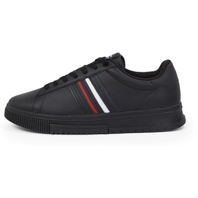 Tommy Hilfiger Modern Cupsole ränder för män LTH Fm0fm05406 strumpor, svart, 46 EU Tommy Hilfiger Modern Cupsole ränder för män LTH Fm0fm05406 strumpor, svart, 46 EU