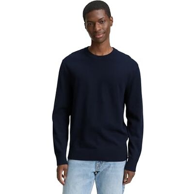 TOM TAILOR Denim herrtröja, 22813 – mörk marinblå, XS TOM TAILOR Denim herrtröja, 22813 – mörk marinblå, XS