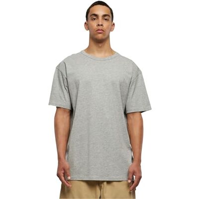 Urban Classics överdimensionerad t-shirt för män, lång överdimensionerad t-shirt med rund hals och hängande axlar, enkel enkel herrt-shirt, 100% bomull lång t-shirt, storlekar: S-5XL, Grå, M (Tall) Urban Classics överdimensionerad t-shirt för män, lång överdimensionerad t-shirt med rund hals och hängande axlar, enkel enkel herrt-shirt, 100% bomull lång t-shirt, storlekar: S-5XL, Grå, M (Tall)