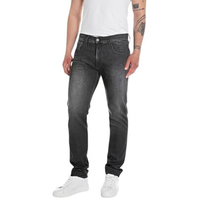 Replay herr jeans, Mörkgrå 097, 31W / 32L Replay herr jeans, Mörkgrå 097, 31W / 32L