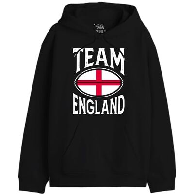 REPUBLIC OF CALIFORNIA "Team England" UXREPCZSW035 Sweatshirt herr, svart, storlek S, svart, S REPUBLIC OF CALIFORNIA "Team England" UXREPCZSW035 Sweatshirt herr, svart, storlek S, svart, S