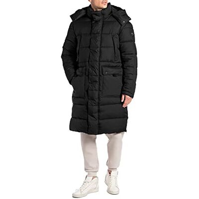 Replay Alternativ dunrock för män, 098 svart, XS Replay Alternativ dunrock för män, 098 svart, XS