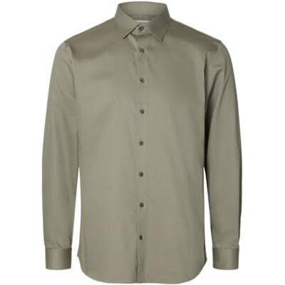 SELECTED FEMME Slhslim-Performance Shirt Ls Noos, Vetiver, S SELECTED FEMME Slhslim-Performance Shirt Ls Noos, Vetiver, S