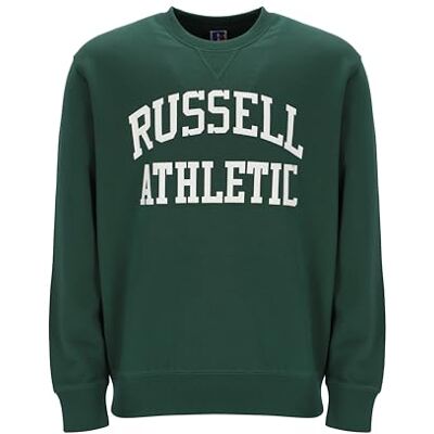 Russell Athletic E36062-DG1-225 ICONIC2-CREWNECK sweatshirt herr mörkgrön storlek L Russell Athletic E36062-DG1-225 ICONIC2-CREWNECK sweatshirt herr mörkgrön storlek L