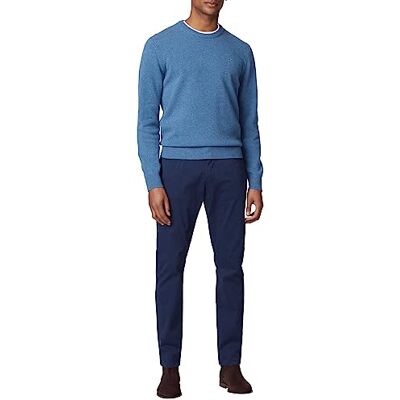 Hackett London Sateen 5PKT-byxor för män, blå (marinblå blazer), 30 W/28 L, Blå (marinblå kavajer), 30W x 28L Hackett London Sateen 5PKT-byxor för män, blå (marinblå blazer), 30 W/28 L, Blå (marinblå kavajer), 30W x 28L