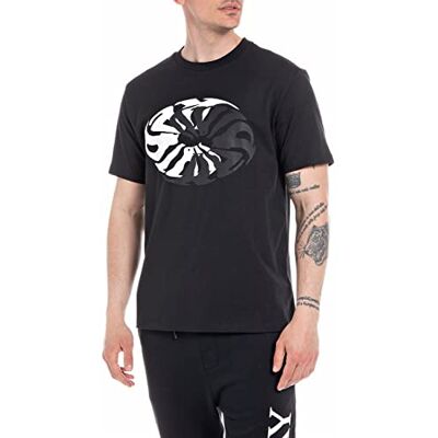Replay herr tshirt, Svart 098, XXL Replay herr tshirt, Svart 098, XXL