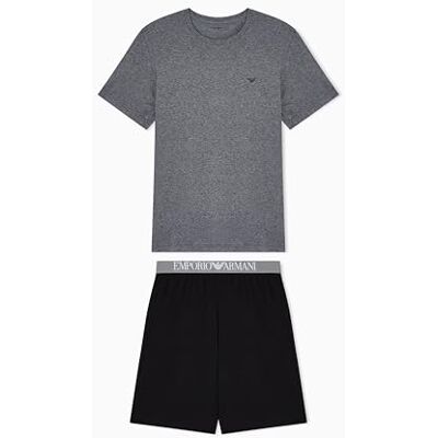 Giorgio Armani ENDURANCE T-SHIRT+SHORTS PYJAMA grå XL Giorgio Armani ENDURANCE T-SHIRT+SHORTS PYJAMA grå XL