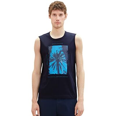 TOM TAILOR Herr 1036399 linne, 10668-Sky Captain Blue, XL, 10668 – himmelskaptensblå, XL TOM TAILOR Herr 1036399 linne, 10668-Sky Captain Blue, XL, 10668 – himmelskaptensblå, XL