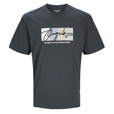 JACK & JONES JACK&JONES Jorportland Block Branding Ss Crew Neck, Skogsriver, XS JACK & JONES JACK&JONES Jorportland Block Branding Ss Crew Neck, Skogsriver, XS