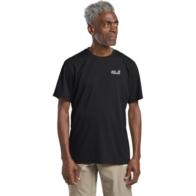 Jack Wolfskin DELGAMI S/S M, svart, M Jack Wolfskin DELGAMI S/S M, svart, M