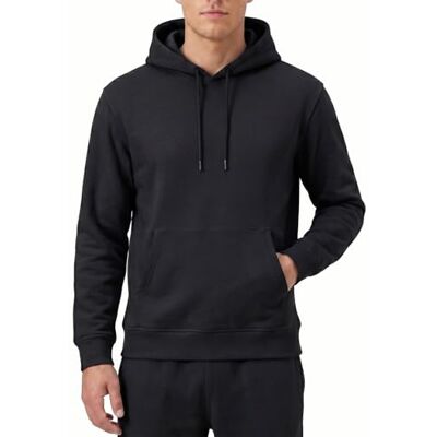 RIPT Performance RIPT RCSWT763 Herr Hooded Soft Touch Loungewear Hoodie Sweatshirt Top, Svart, 2XL, Svart, XXL RIPT Performance RIPT RCSWT763 Herr Hooded Soft Touch Loungewear Hoodie Sweatshirt Top, Svart, 2XL, Svart, XXL
