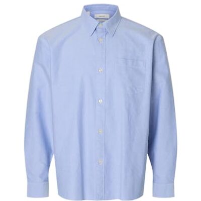 SELECTED MEN Slhrlxoxford Shirt Ls Noos, ljusblå, XXL SELECTED MEN Slhrlxoxford Shirt Ls Noos, ljusblå, XXL