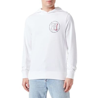 Tommy Hilfiger herr HILFIGER H ROUNDEL HOODY vit XXL, Vitt, XXL Tommy Hilfiger herr HILFIGER H ROUNDEL HOODY vit XXL, Vitt, XXL