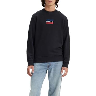 Levi's Standard Graphic Crew Sweatshirt herr, Mini Sportswear, Pirate Black, XS Levi's Standard Graphic Crew Sweatshirt herr, Mini Sportswear, Pirate Black, XS