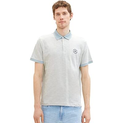 TOM TAILOR Herr 1038532 Pikétröja, 30869-Ice Blue Offwhite Finestripe, L, 30869 – Ice Blue Offwhite Finestripe, L TOM TAILOR Herr 1038532 Pikétröja, 30869-Ice Blue Offwhite Finestripe, L, 30869 – Ice Blue Offwhite Finestripe, L