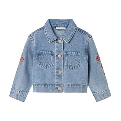 NAME IT flicka Nmfconny Emb DNM jacka 3285-Un H, Ljusblå denim, 98 NAME IT flicka Nmfconny Emb DNM jacka 3285-Un H, Ljusblå denim, 98