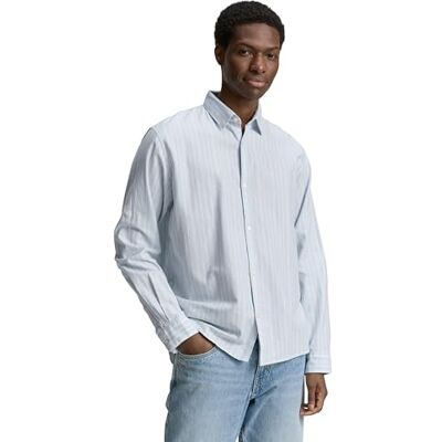 TOM TAILOR Denim herrskjorta, 37867 Ljusblå ränder, XXL TOM TAILOR Denim herrskjorta, 37867 Ljusblå ränder, XXL