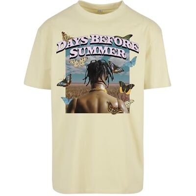Tee herr Days före sommar överdimensionerad t-shirt, Mjuk gul, M Tee herr Days före sommar överdimensionerad t-shirt, Mjuk gul, M