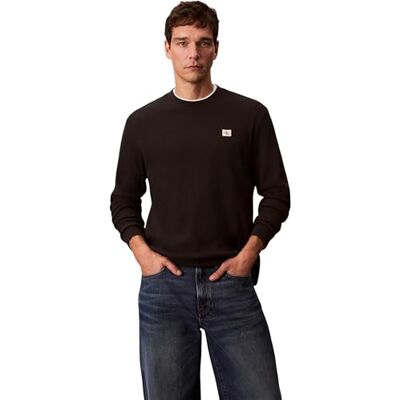 Calvin jeans herr LS våffelbricka CREWNK TEE LV040EM217 t-shirts, svart (svart), L, svart (svart), L Calvin jeans herr LS våffelbricka CREWNK TEE LV040EM217 t-shirts, svart (svart), L, svart (svart), L
