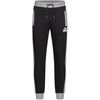 Lonsdale Joggingbyxor herr smal passform brocklehilll, Marl Grey/Black, XL Lonsdale Joggingbyxor herr smal passform brocklehilll, Marl Grey/Black, XL