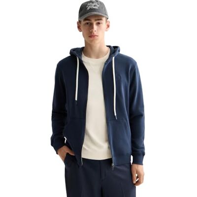 Scotch & Soda huvtröja med full dragkedja, Sky Captain 410, XXL Scotch & Soda huvtröja med full dragkedja, Sky Captain 410, XXL