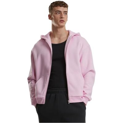 Urban Classics Sweatshirt för män, Mjuk rosa, 5XL Urban Classics Sweatshirt för män, Mjuk rosa, 5XL