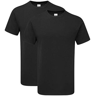 Gildan herr vuxen t-shirt, Svart (2-pack), 3XL Gildan herr vuxen t-shirt, Svart (2-pack), 3XL