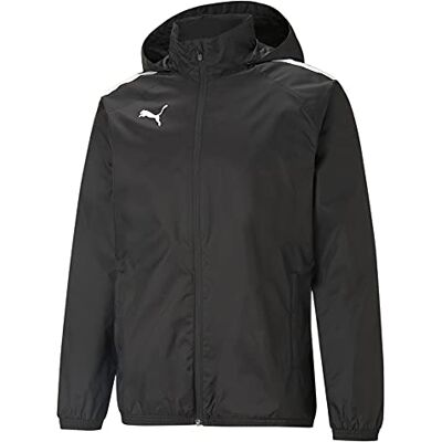 PUMA TeamLIGA All Weather jacka för män, Svart/Svart, XS PUMA TeamLIGA All Weather jacka för män, Svart/Svart, XS