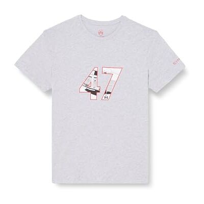 CITROËN O103085-G347 T-shirt 47 H typ tryck bred och logotyp på C24S herr ljus grå melange storlek XXL, Ljusgrå melange, XXL CITROËN O103085-G347 T-shirt 47 H typ tryck bred och logotyp på C24S herr ljus grå melange storlek XXL, Ljusgrå melange, XXL