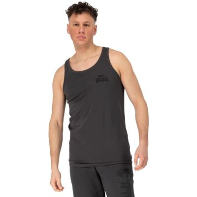 Lonsdale Herr Singlet Dolton smal passform, antracit/svart, XL Lonsdale Herr Singlet Dolton smal passform, antracit/svart, XL