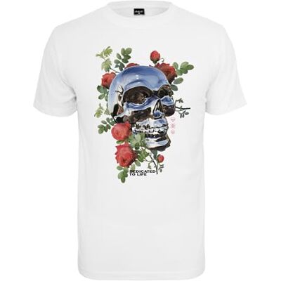 Tee för män krom-skalle t-shirt, Vit, XL Tee för män krom-skalle t-shirt, Vit, XL