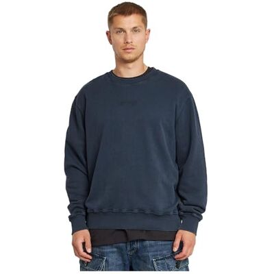 G-STAR RAW tvättad avslappnad R Sw sweatshirt för män, Blå (Salute Marte D26277-d688-h255), M G-STAR RAW tvättad avslappnad R Sw sweatshirt för män, Blå (Salute Marte D26277-d688-h255), M