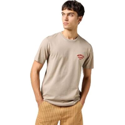 Wrangler SMALL Logo Tee, timberwolf, M Wrangler SMALL Logo Tee, timberwolf, M