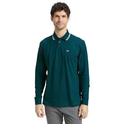 TOM TAILOR 1050862 Pikétröja, 12818-Deep Meadow Green, XL Herr TOM TAILOR 1050862 Pikétröja, 12818-Deep Meadow Green, XL Herr