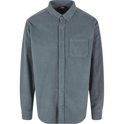 Urban Classics Manchesterskjorta enfärgad med knappslå och knapp down krage, manchester skjorta i 5 färger, storlek S till 5XL, DustyBlue, M Urban Classics Manchesterskjorta enfärgad med knappslå och knapp down krage, manchester skjorta i 5 färger, storlek S till 5XL, DustyBlue, M