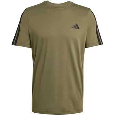adidas För Män MEN 3-STRIPES T-SHIRT, olive strata, XS adidas För Män MEN 3-STRIPES T-SHIRT, olive strata, XS