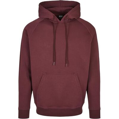 Urban Classics Blank Hoody Huvtröja för män, Körsbär, M Urban Classics Blank Hoody Huvtröja för män, Körsbär, M