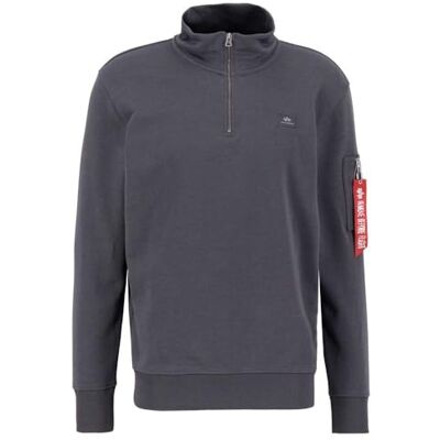 Alpha Industries X-Fit tröja med halv dragkedja Tröja för män Vintage Grey Alpha Industries X-Fit tröja med halv dragkedja Tröja för män Vintage Grey