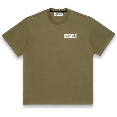 Cinelli We Bike Harder T-shirt, Armégrönt, XL Cinelli We Bike Harder T-shirt, Armégrönt, XL