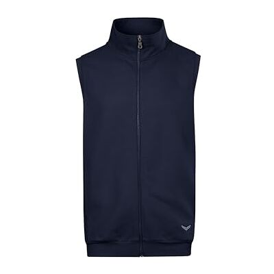 Trigema väst av bekvämt svettmaterial, Navy, sjögräs, XL Trigema väst av bekvämt svettmaterial, Navy, sjögräs, XL