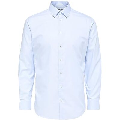 SELECTED HOMME SELECTED FEMME Herr Slhslimethan skjorta Ls Classic B Noos skjorta, ljusblå, 3XL SELECTED HOMME SELECTED FEMME Herr Slhslimethan skjorta Ls Classic B Noos skjorta, ljusblå, 3XL