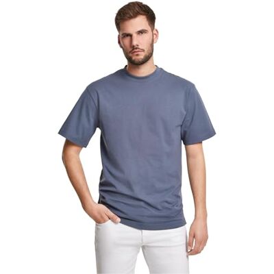 Urban Classics Lång T-shirt för män, överdimensionerad kortärmad t-shirt med tappade axlar, 100% jersey-bomull, Vintageblå, L Urban Classics Lång T-shirt för män, överdimensionerad kortärmad t-shirt med tappade axlar, 100% jersey-bomull, Vintageblå, L