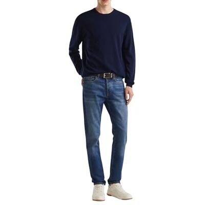United Mäns tröja rund hals långärmad, Mörkblå 016, XS United Mäns tröja rund hals långärmad, Mörkblå 016, XS