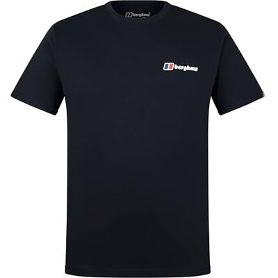 Berghaus herr fram & bak t-shirt, svart/svart, S Berghaus herr fram & bak t-shirt, svart/svart, S